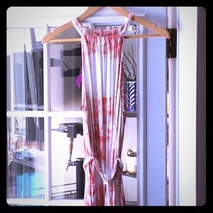 Gypsy mini dress tie-dye with pockets